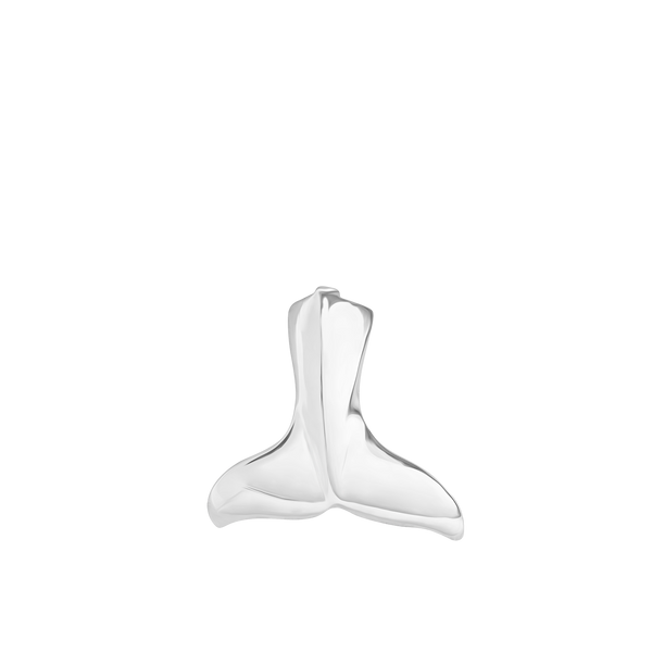 Whale Tail Charm in Sterling Silver (16 x 17mm)