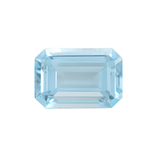 Emerald Shape Aquamarine - March Birthstones