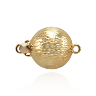 Bead Pearl Clasp with Diamond Cut Surface (9 mm-12 mm)