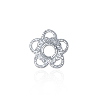 Fancy Cap Ends in Sterling Silver