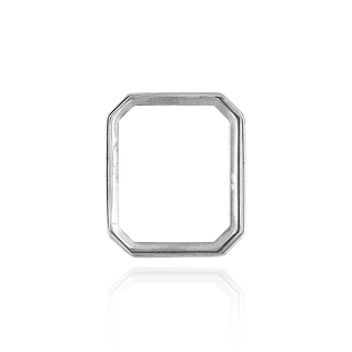 Octagon Shape Low Bezels in Sterling Silver (8.00 x 6.00 mm - 20.00 x 15.00 mm)
