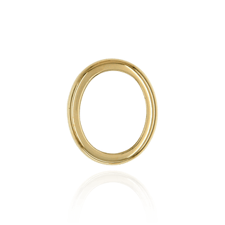 Oval Low Bezels in 14K Gold (5.00 x 3.00 mm - 20.00 x 15.00 mm)
