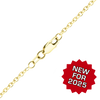 Finished Diamond Cut Round Semi-Solid Cable Bracelet in 14K Yellow Gold (1.50 mm - 3.80 mm)