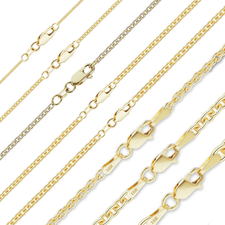 Finished Heavy Round Cable Bracelet in 18K Yellow Gold (0.70 mm - 3.80 mm)