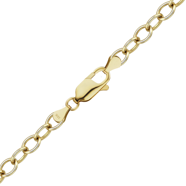 Finished Light Round Cable Bracelet in 18K Yellow Gold (1.40 mm - 3.30 mm)
