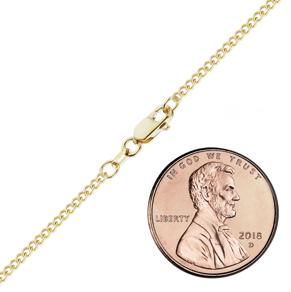 Finished Curb Necklace in 14K Gold-Filled (1.60 mm - 5.70 mm)