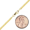 Finished Classic Curb Anklet in 18K Yellow Gold (1.23 mm - 6.00 mm)