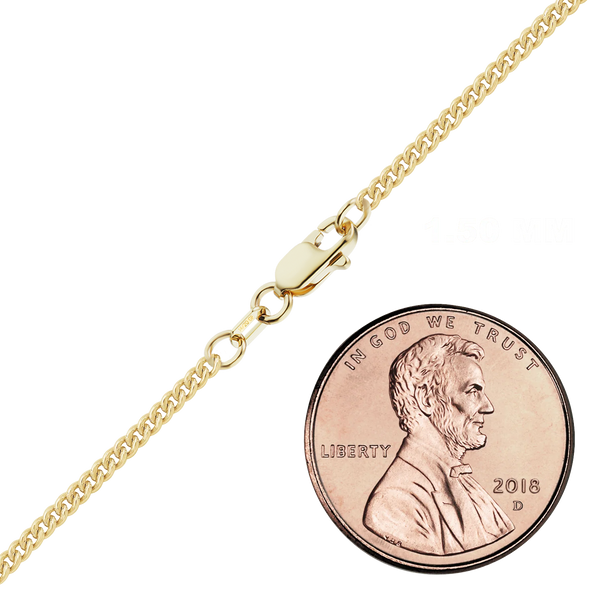 Finished Round Tall Curb Bracelet in 14K Gold-Filled (1.50 mm - 6.50 mm)