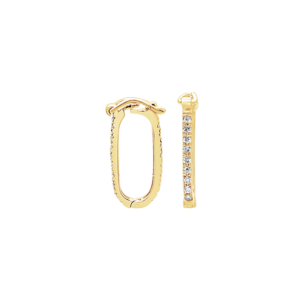 Chain Connectors / Charm Hangers / Carabiners with Figure Eight Clasp with Diamonds (7.4 x 19 mm - 7.5 x 15.7 mm)