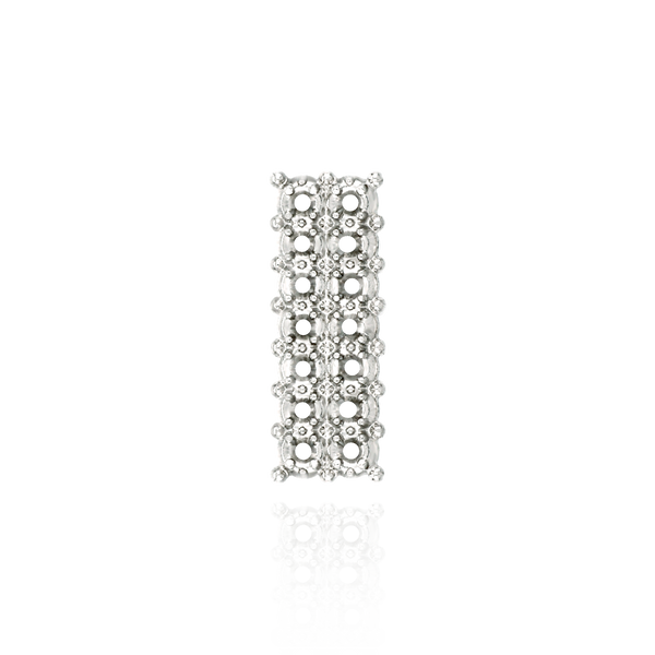 Double Strip Setting for 14 Round Stones (19.00 x 7.00 mm - 21.70 x 7.00 mm)