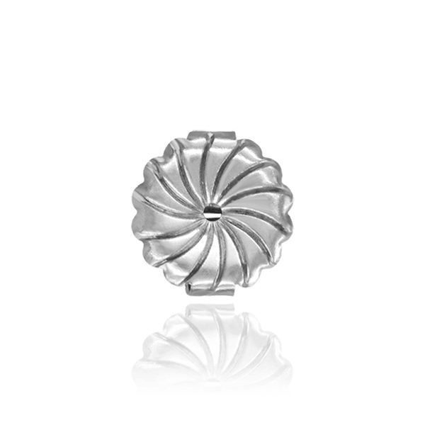 Jumbo Friction (Push) Ear Back (10 x 4 mm) (Fits Post Size .030" - .036")