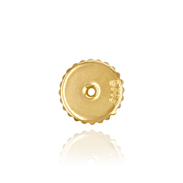 Light Weight Threaded (Screw) Ear Back (9 x 4 mm) (Fits Post Size .041")