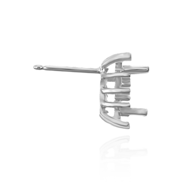 Emerald Cluster Earrings with Push Post