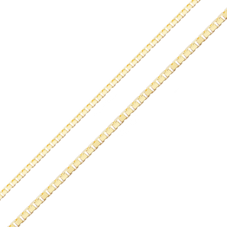 Bulk / Spooled Diamond Cut Venetian Box Chain in 14K Yellow Gold (1.15 mm - 1.50 mm)