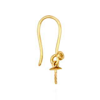 Accented Shepherd Hook with 4 mm Cup (23 x 9 mm)