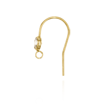 Shepherd Hook with CZ Included (19 x 10 mm)