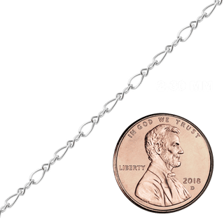 Bulk / Spooled Figure Eight Chain in Sterling Silver (2.30 mm - 5.60 mm)