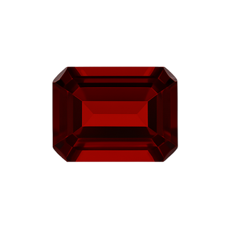 Emerald Shape Garnet - January Birthstones