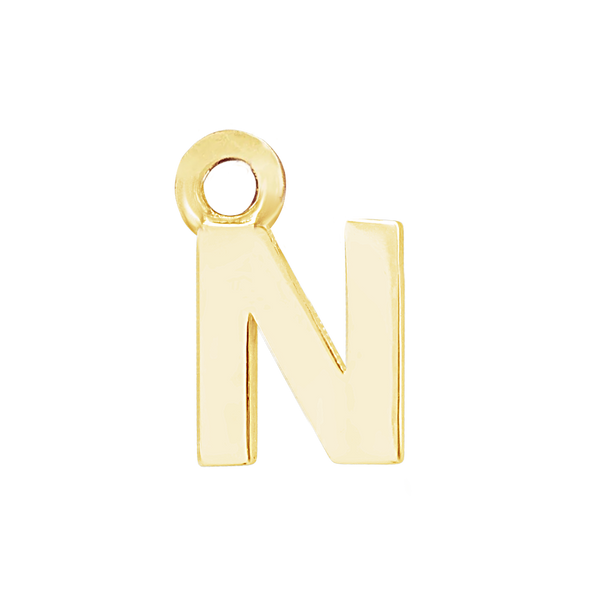 Block Initials with 1 Jump Ring (11 mm)