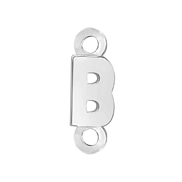 Block Initials with 2 Jump Rings (11 mm)