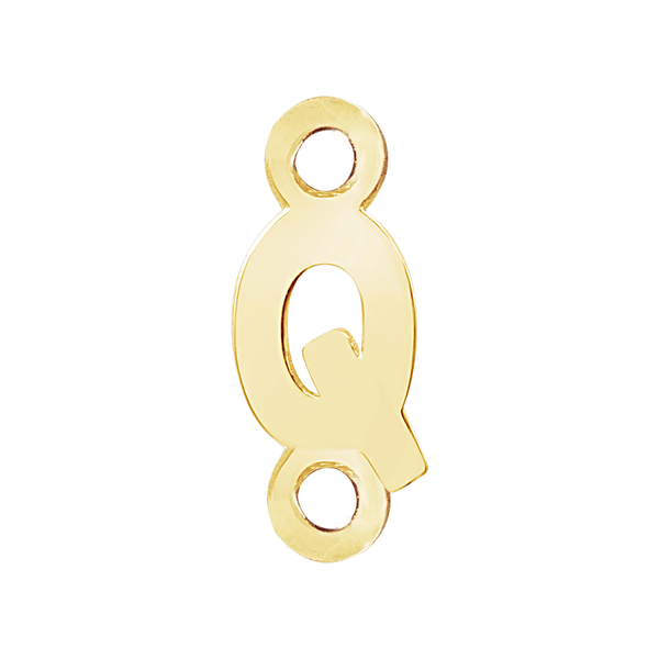 Block Initials with 2 Jump Rings (11 mm)