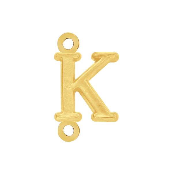 Greek Initials with 2 Jump Rings (6 mm)