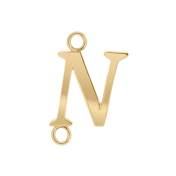 Capitolina Extra Bold Italic Initials with 2 Jump Rings (13 mm)