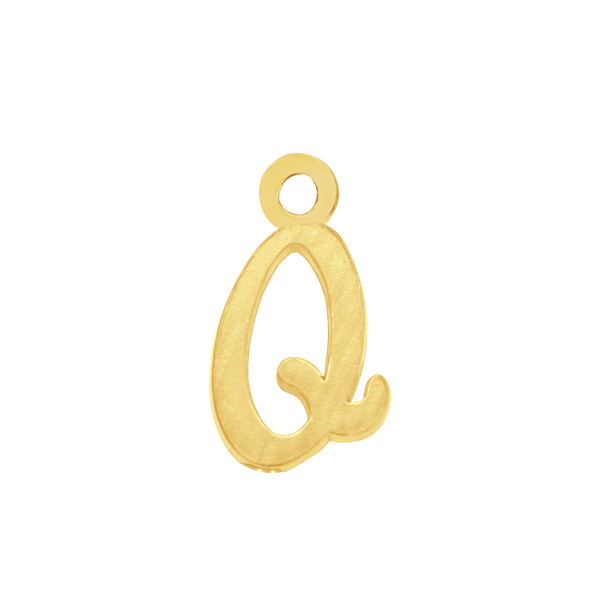 Script Initials with 1 Jump Ring (7 mm)