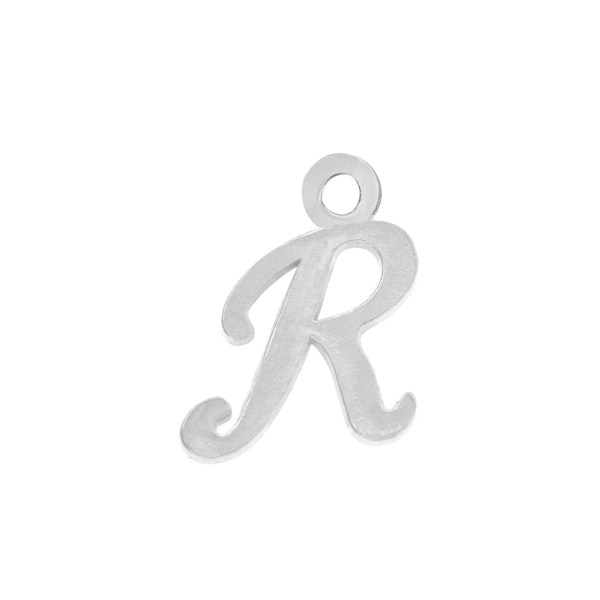 Script Initials with 1 Jump Ring (7 mm)