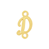 Script Initials with 2 Jump Rings (7 mm)