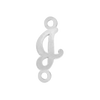 Script Initials with 2 Jump Rings (7 mm)