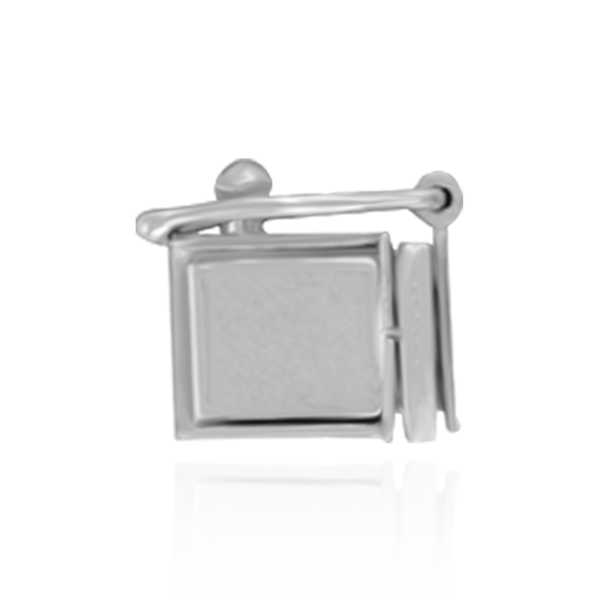 Hidden Box Clasps with Push Bar Release (3.25 mm - 10 mm)