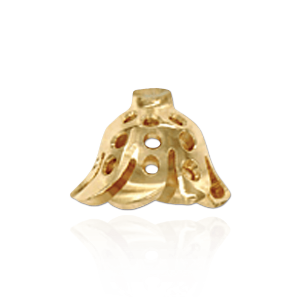 Cap Ends in 14K and 18K Gold (6.5 mm Cup)