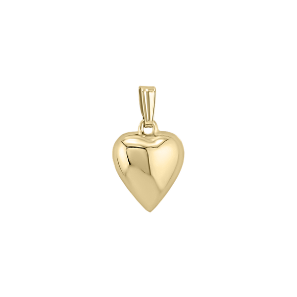 Gold-Filled Puffed Heart Charm (1/4 inch - 3/8 inch)