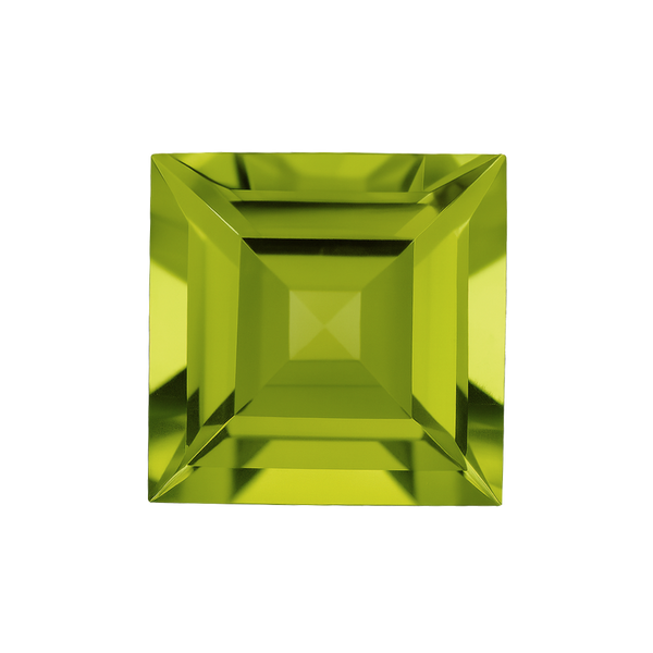 Square Peridot - August Birthstones