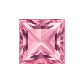 Square Pink Tourmaline - October Birthstones