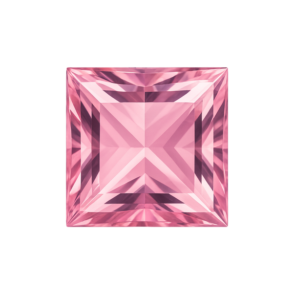 Square Pink Tourmaline - October Birthstones