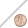 Bulk / Spooled Round Foxtail Chain in Sterling Silver (1.80 mm - 3.20 mm)