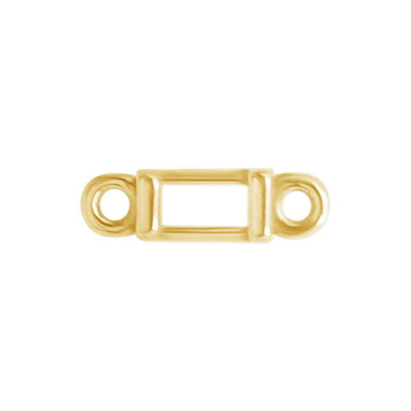 Baguette Bezel Pendant in 14K Gold (3.00 x 1.50 mm - 4.00 x 2.00 mm)