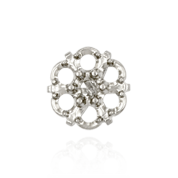 Seven Stone Cluster on Six Prong Tiffany Settings with Peg (7 x 1.00 mm - 7 x 3.40 mm)