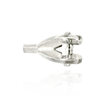 Diamond Cut Faceted Illusion on Tiffany Settings with Peg (1.75 mm - 3.50 mm)