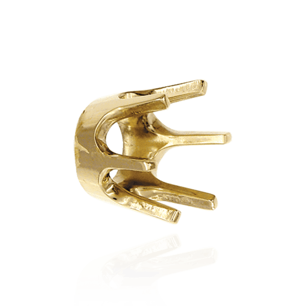 Six Prong Round Standard Settings in 14K Gold (1.75 mm - 10.00 mm)