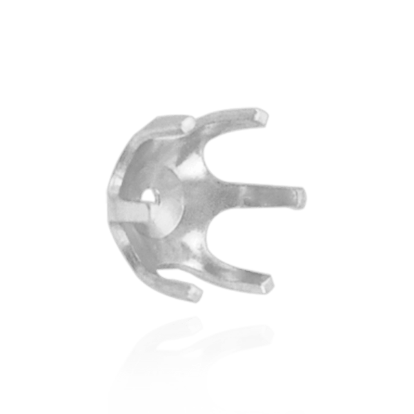 Six Prong Round Pearl Cup Settings in 14K Gold (3.00 mm - 10.00 mm)