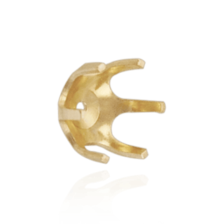 Six Prong Round Pearl Cup Settings in 14K Gold (3.00 mm - 10.00 mm)