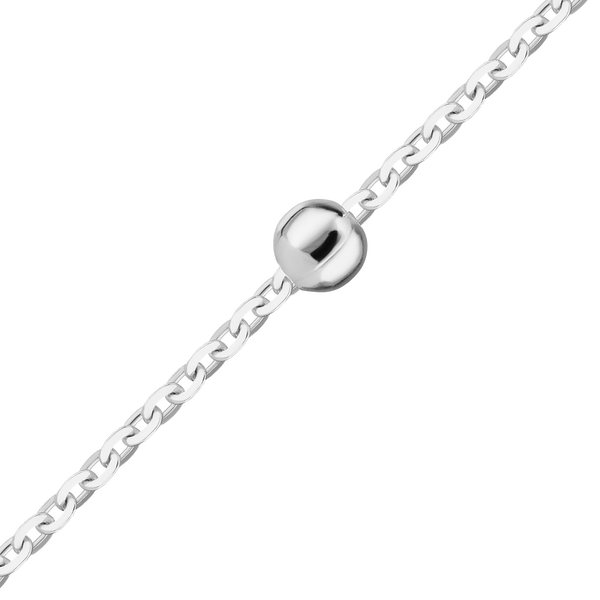Bulk / Spooled Rolo Stud (Satellite) Chain in Sterling Silver (0.70 mm)