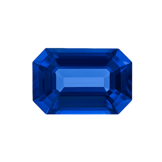 Emerald Shape Sapphire - September Birthstones