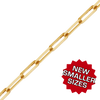 Bulk / Spooled Paperclip Cable Chain in 14K & 18K Yellow Gold (1.30 mm - 7.80 mm)