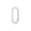 Oval Open In Chain Connectors / Charm Hangers / Carabiners (7.5 x 12 mm - 8.5 x 13.5 mm)