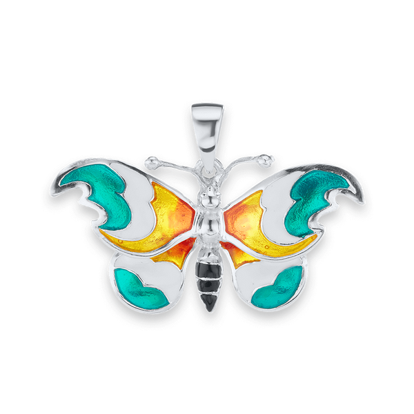 Butterfly Charm in Sterling Silver (21 x 32mm)