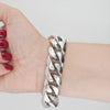 Video image preview for Finished Handmade Cuban Curb Necklace in Sterling Silver (4.00 mm - 19.00 mm)